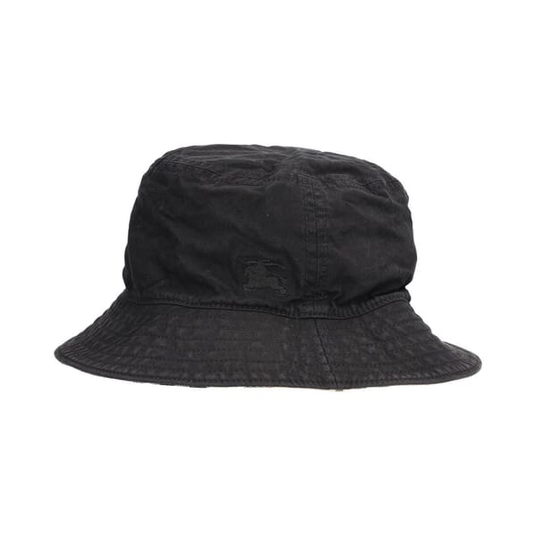 Cotton Reversible Check Bucket Hat Beige/Black