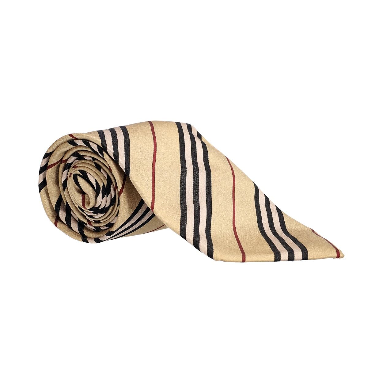 Silk Check Tie Archive Beige