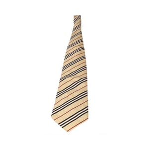 Silk Check Tie Archive Beige, view 3