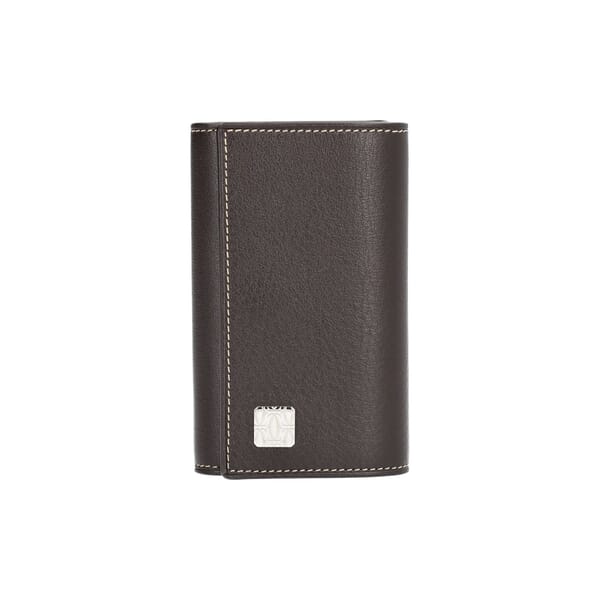Leather Key Case Chocolate