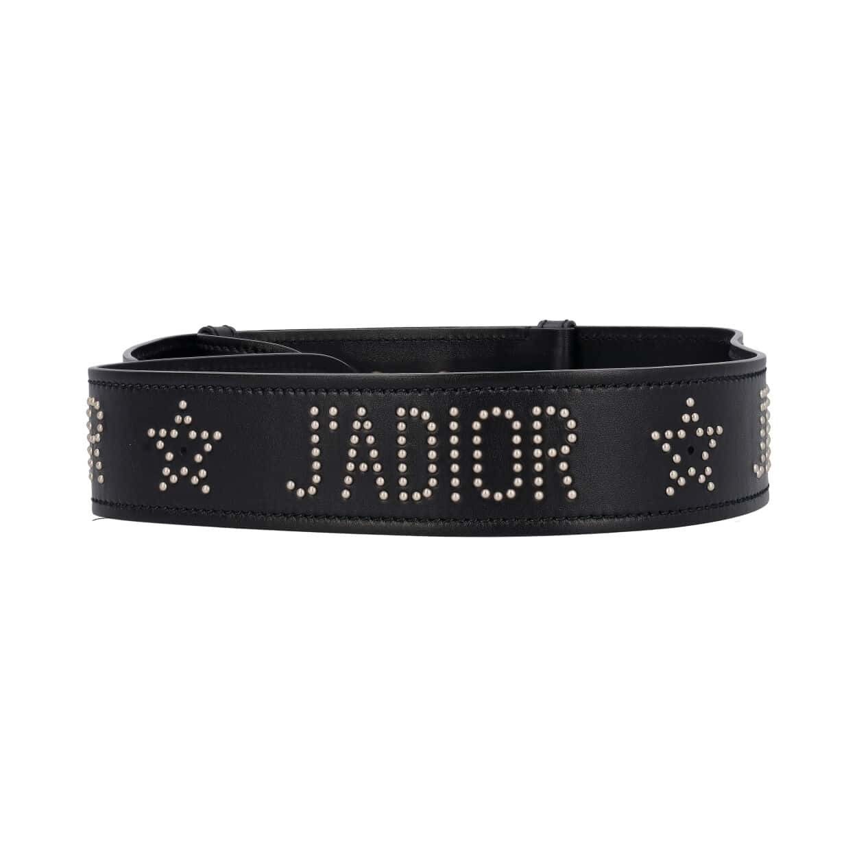 CHRISTIAN DIOR Leather Studded J'Adior Shoulder Strap Black | Luxity
