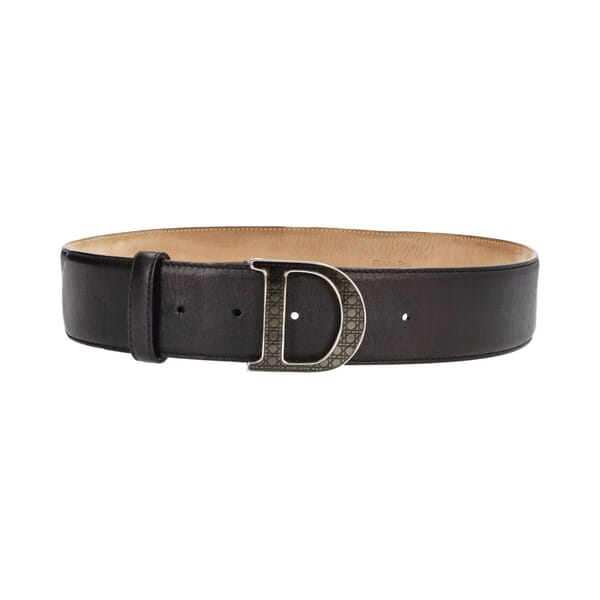 Leather Belt Black - S: 85 (34)