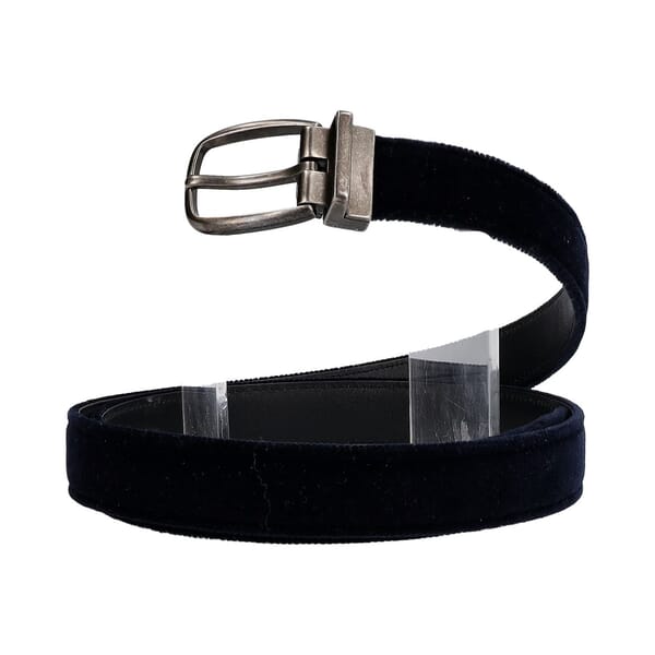 Velvet Belt Navy - S: 100 (40)