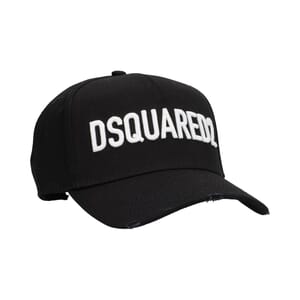 Cotton Logo Baseball Cap Black, view 2
