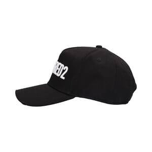 Cotton Logo Baseball Cap Black, view 6