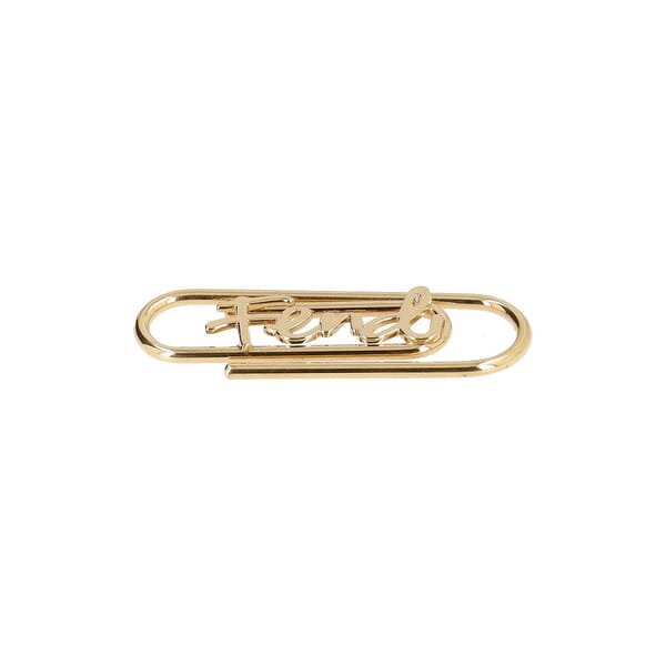 Gold Plated Cursive Logo Money Clip