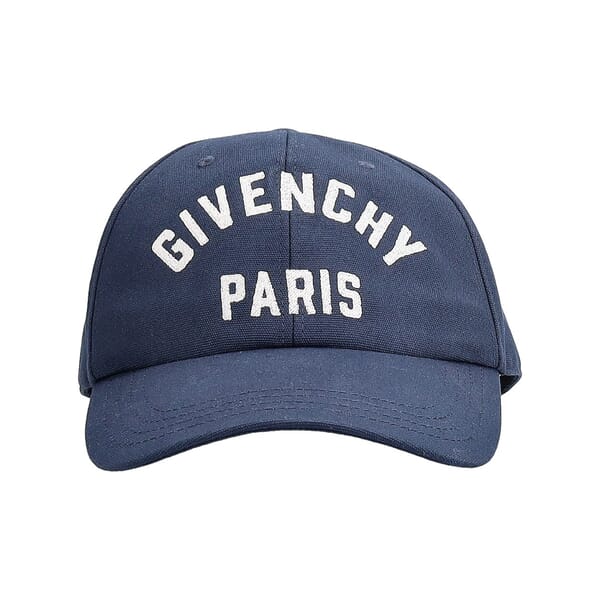 Cotton Logo Baseball Cap Navy
