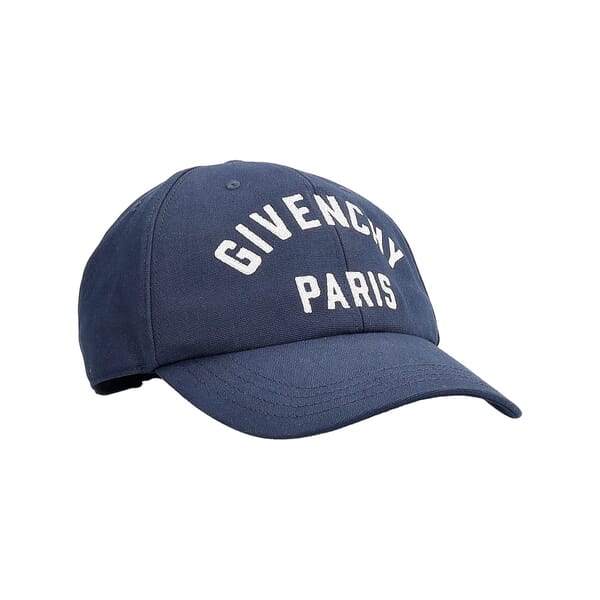 Cotton Logo Baseball Cap Navy