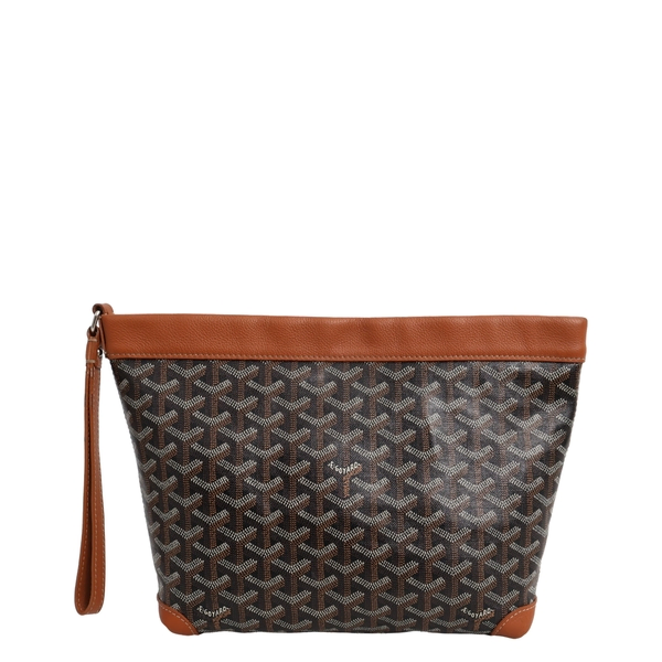 Goyardine Cont Pouch Tan