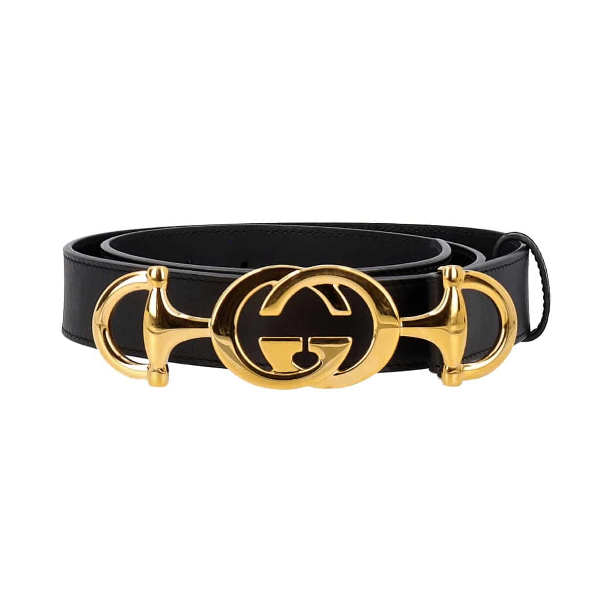 GUCCI Leather Zumi Belt Black S 80 32 Luxity Gucci leather zumi belt black s 80 32 luxity