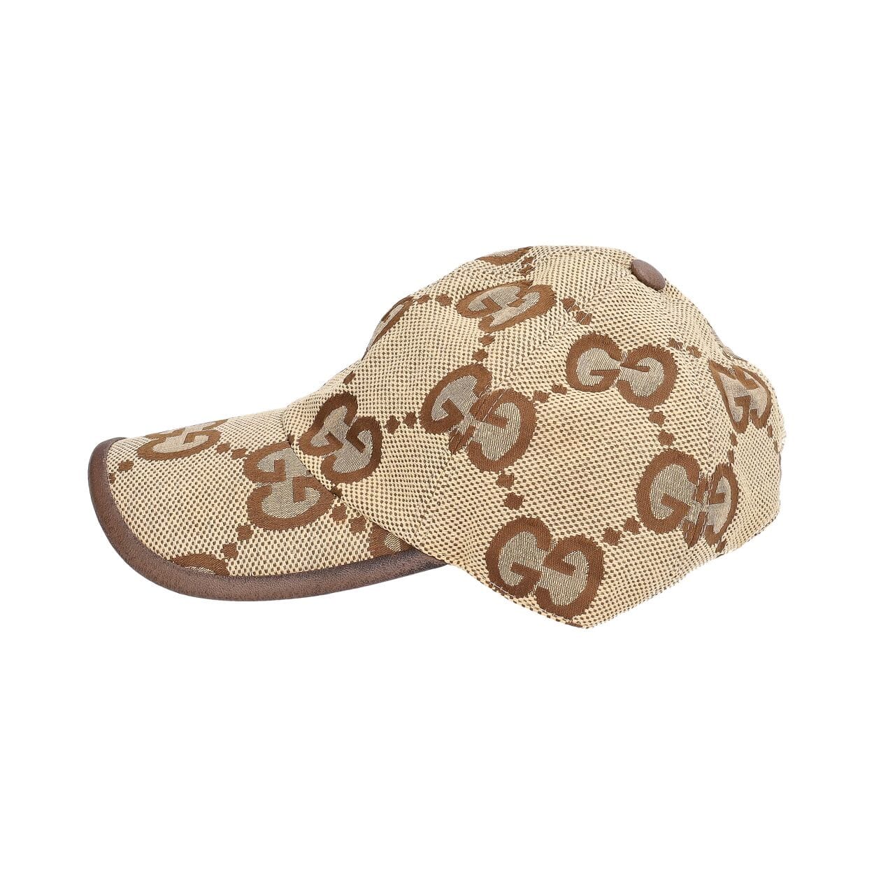 GUCCI Canvas Jumbo GG Baseball Cap Beige/Brown | Luxity