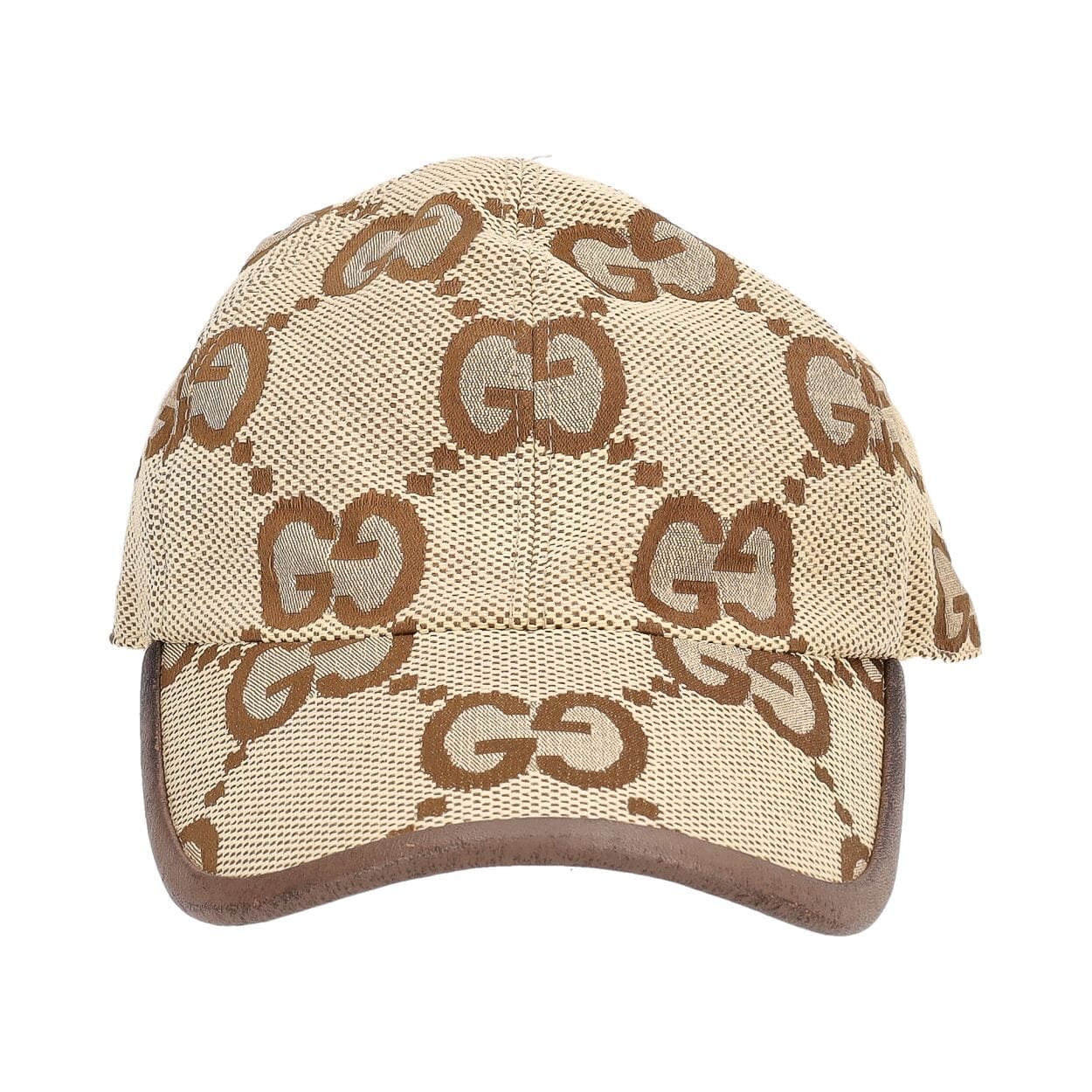 GUCCI Canvas Jumbo GG Baseball Cap Beige/Brown | Luxity
