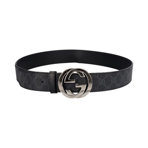 Supreme GG Interlocking G Belt Black/Grey - S: 95 (38)