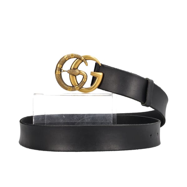 Marmont GG Snake Buckle Belt Black - S: 95 (38)