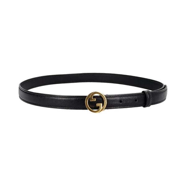 Leather Marmont Blondie Thin Belt Black - S: 80 (32)