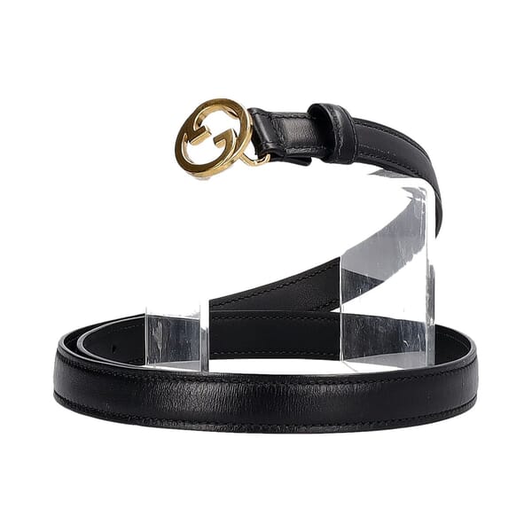 Leather Marmont Blondie Thin Belt Black - S: 80 (32)