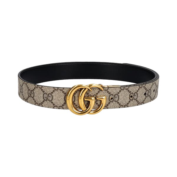 Supreme GG Reversible Thin Belt Beige/Black - S: 75 (30)