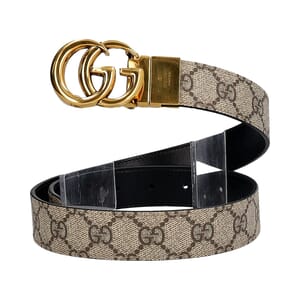 Supreme GG Reversible Thin Belt Beige/Black - S: 75 (30), view 2