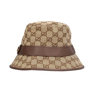 Canvas GG Bucket Hat Beige/Brown, view 5