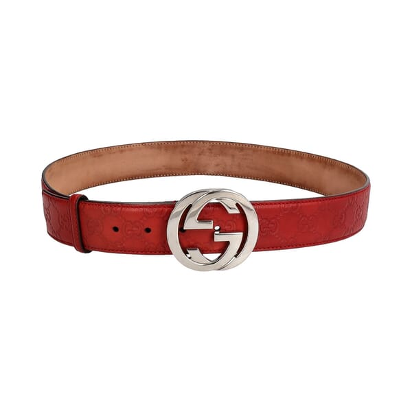 Guccissima GG Belt Red - S: 95 (38)