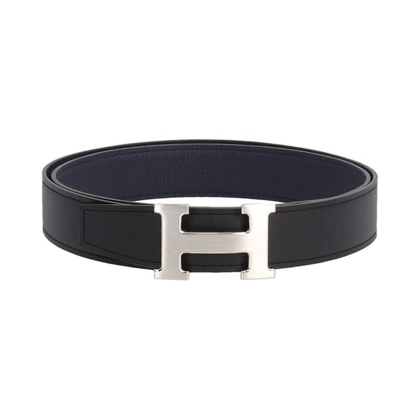 Leather Reversible Constance Belt Noir/Bleu Nuit - S: 110 (44)