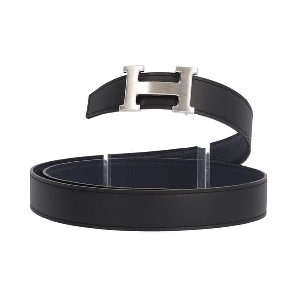 Leather Reversible Constance Belt Noir/Bleu Nuit - S: 110 (44)