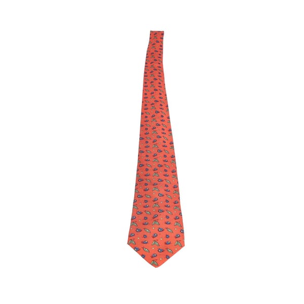 Silk Bug Tie Red