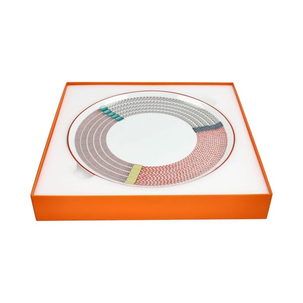 Porcelain Tressages Equestres Tart Platter