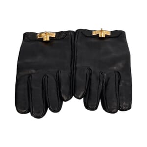 Leather Kelly Soya Gloves Black