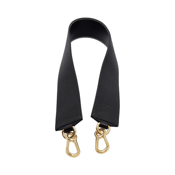 Leather Shoulder Strap Black