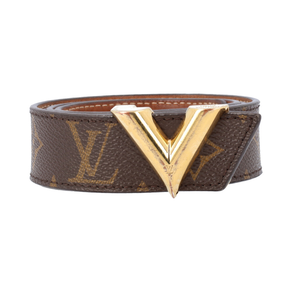 LOUIS VUITTON Monogram Essential V Belt - S: 85 (34) | Luxity display picture 3