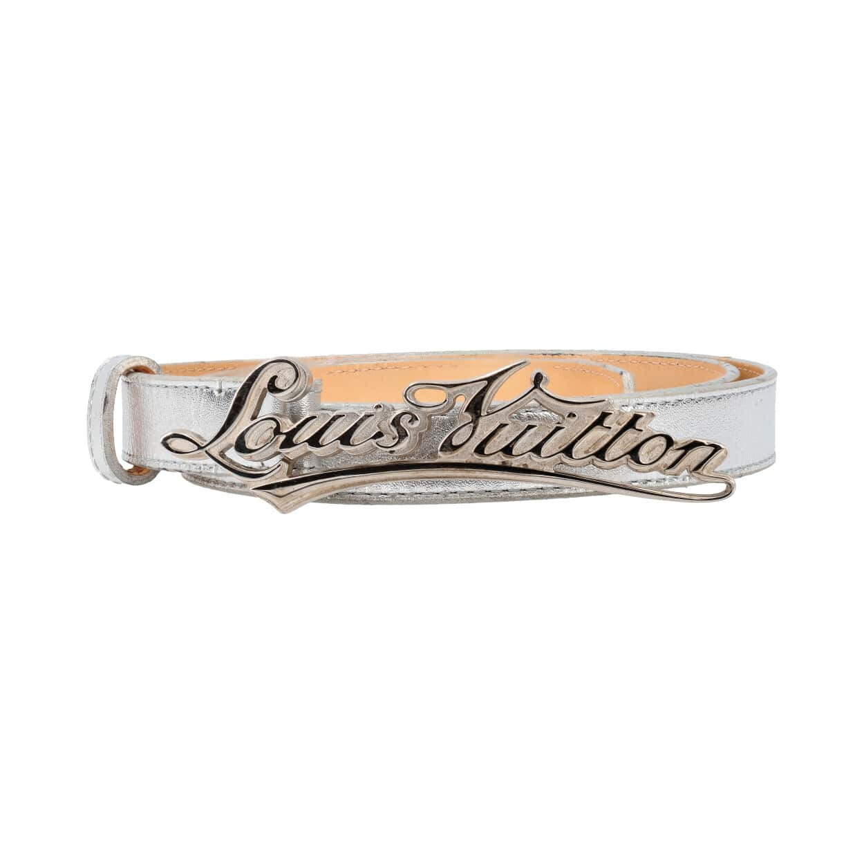https://dbiyorq10n2b9.cloudfront.net/product-images/CACCLV0181/LOUIS-VUITTON-Metallic-Logo-Cursive-Belt-Silver_1.jpg.webp