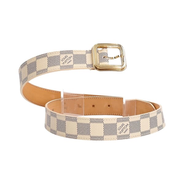 Damier Azur Ceinture Tresor Belt - S: 80 (32)