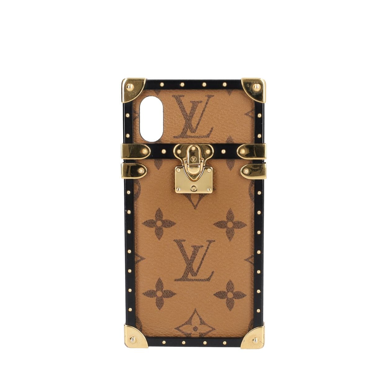 Louis Vuittonのスマートフォンカバー LOUIS VUITTON Reverse Monogram Eye Trunk iPhone X/XS Cover | Luxity