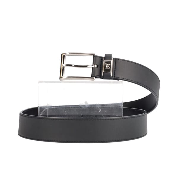 Leather Buckle Belt Black - S: 95 (38)