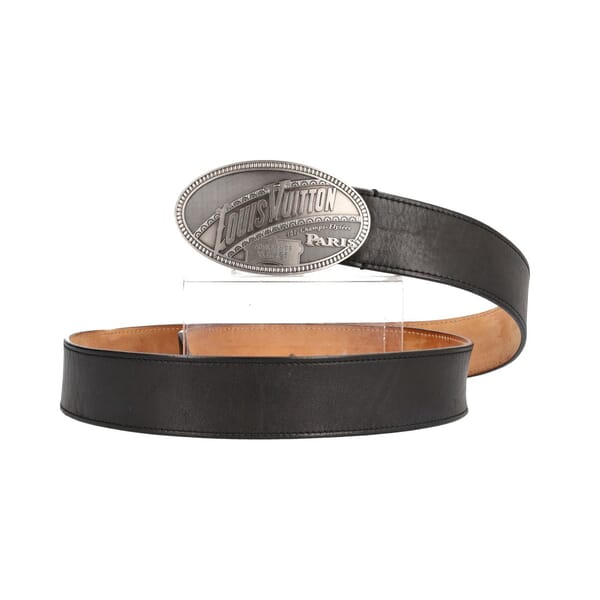 Leather El Dorado Belt Black - S: 110 (44)