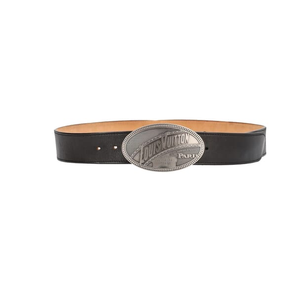 Leather El Dorado Belt Black - S: 110 (44)