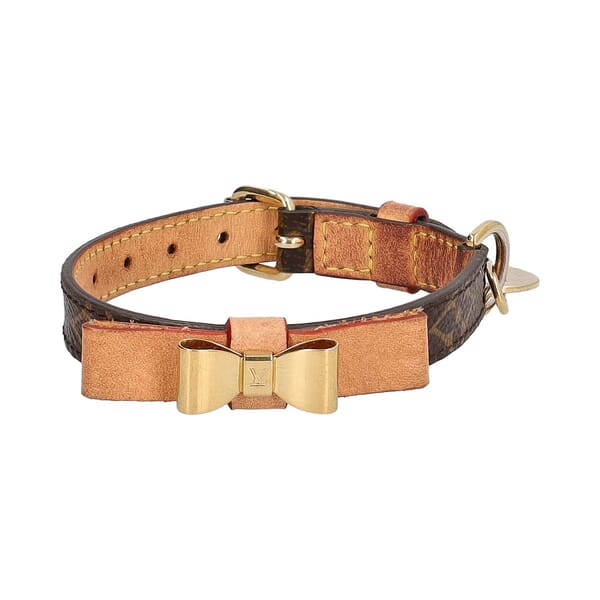 p*o様 Louis Vuitton Collier Baxter PM 首輪 LOUIS VUITTON Monogram Baxter Dog Collar | Luxity