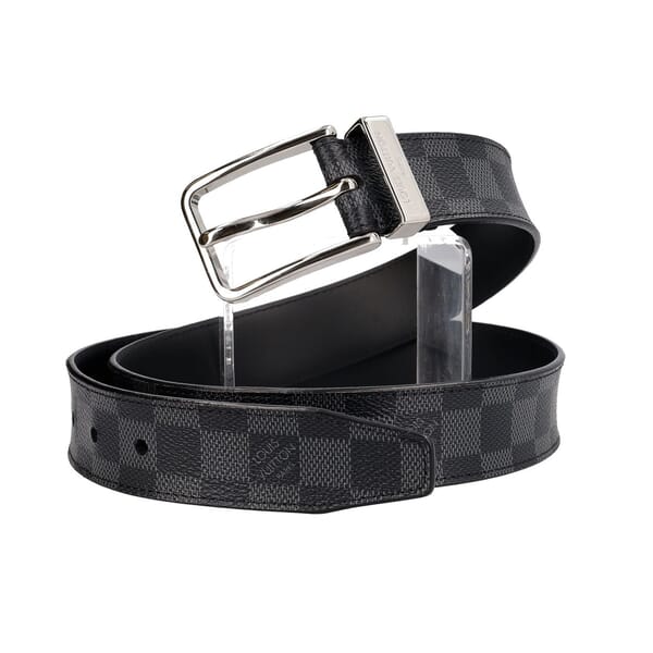 Damier Graphite Belt Black - S: 95 (38)