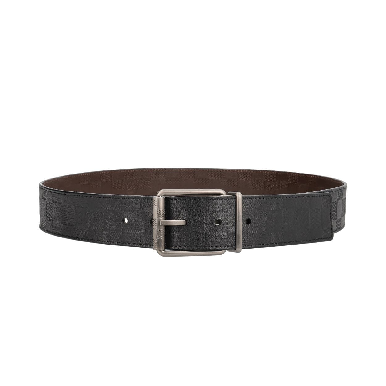 Louis Vuitton Infini Boston Belt Reversible Leather Brown Gold Daily Louis Vuitton LV Initiales 40mm Reversible Belt Brown  main image 2