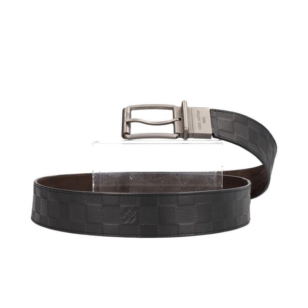 Damier Infini Reversible Belt Brown/Black - S: 95 (38)