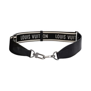 Leather/Nylon Sporty Bandouliere Black, view 2