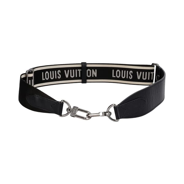 Leather/Nylon Sporty Bandouliere Black