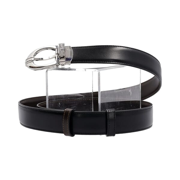 Leather Reversible Belt Black/Brown - S: 90 (36)