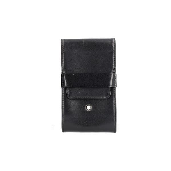 Leather Meisterstuck Cigarette Pouch Black