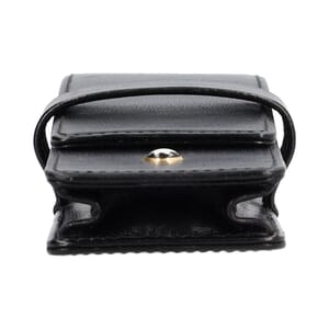 Leather Two Pen Pouch Black, view 6