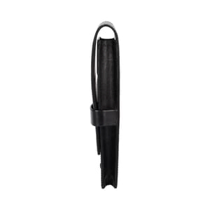 Leather Two Pen Pouch Black, view 4