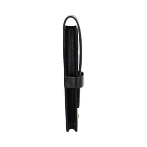 Leather Two Pen Pouch Black, view 5