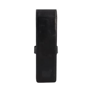 Leather Two Pen Pouch Black, view 3