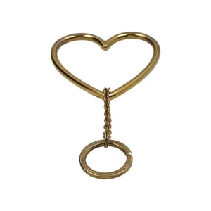 X REDWALL Vintage Heart Charm Gold Tone, view 2